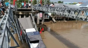 سقوط شاحنة أرز في النهر عقب انهيار مفاجئ لجسر بمدينة كان ثو